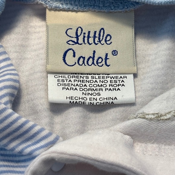 Vintage‎ Little Cadet Preemie Baby Onesie Cowboy Bear Striped Romper Outfit - Picture 3 of 6